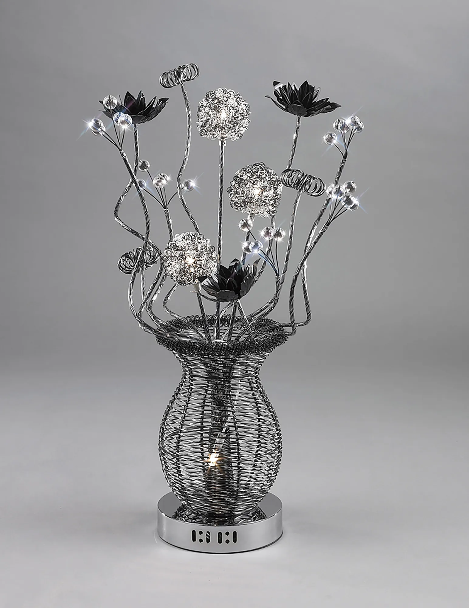 IL70384  Calista Crystal Table Lamp 4 Light